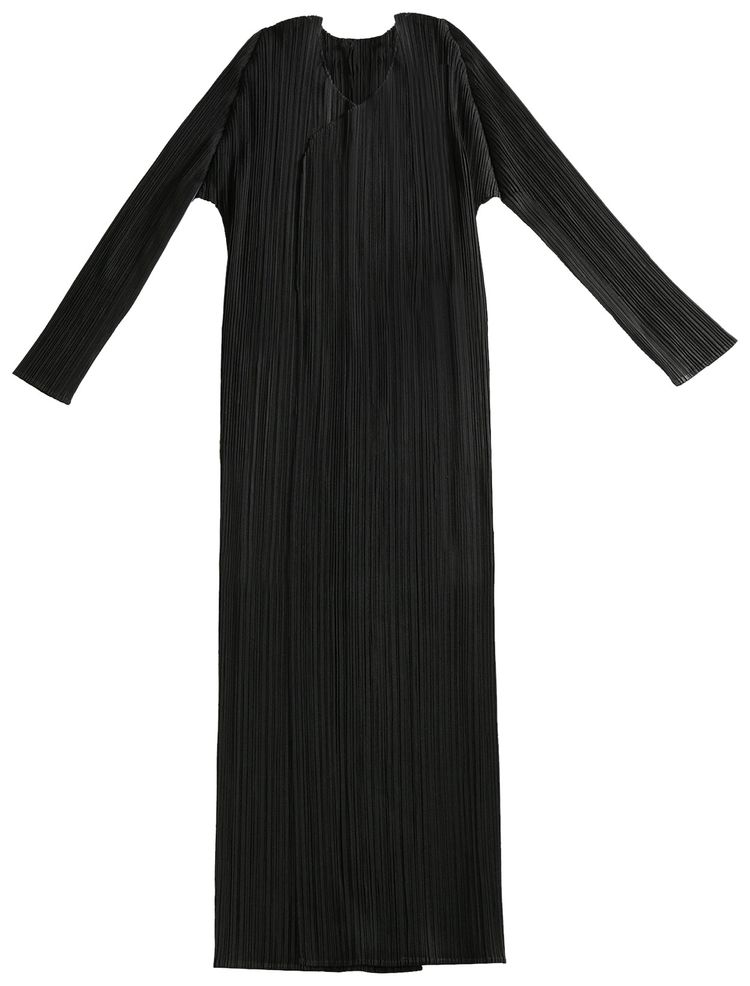 Pleats Please Issey Miyake Basics Coat Black