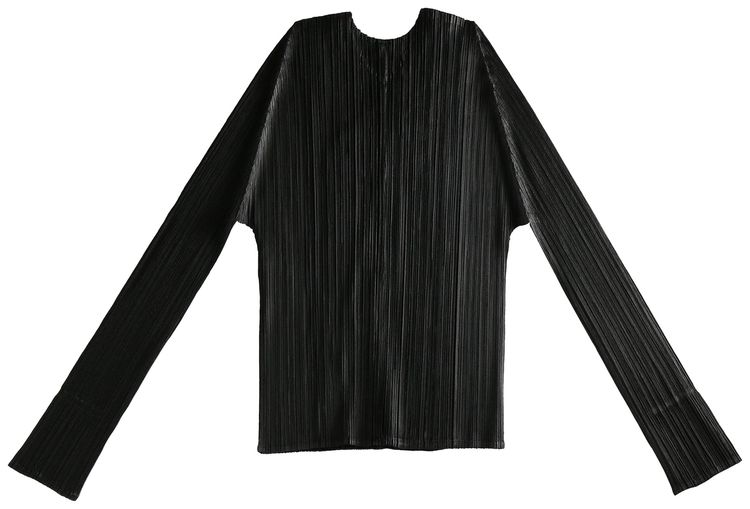 Pleats Please Issey Miyake Basics Cardigan Black