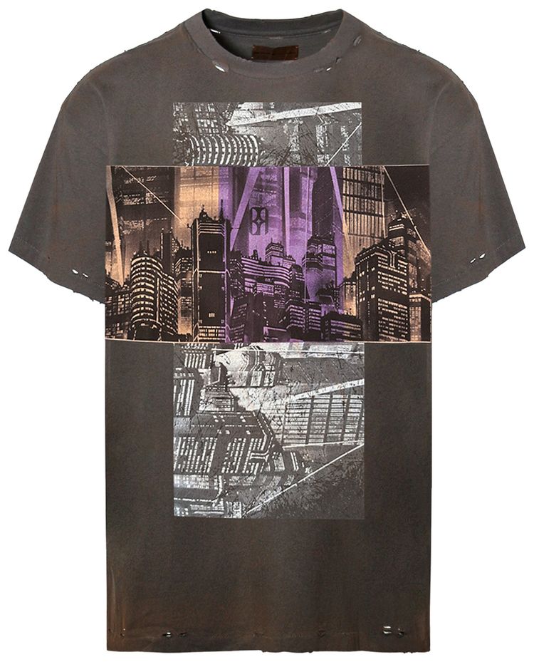 Birth Of Royal Child Akira Destroyed Vintage Tee Grey