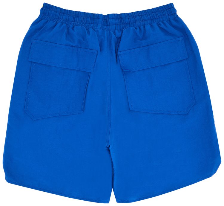 Rhude Logo Print Relax Fit Shorts Blue