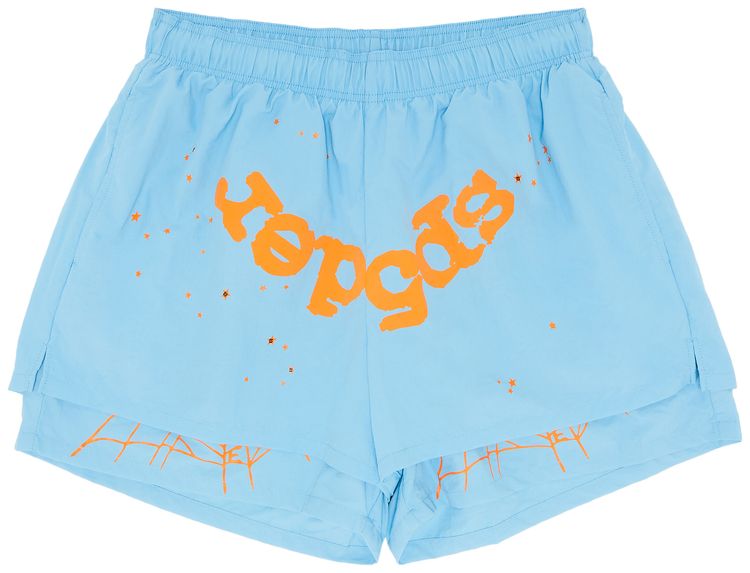 Sp5der OG Web Double Layer Short Light Blue