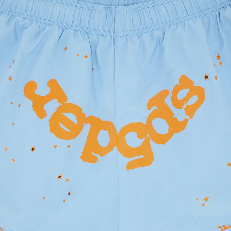 Sp5der OG Web Double Layer Short Light Blue