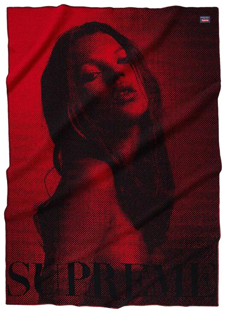 Buy Supreme x Faribault Woolen Mill Kate Moss Throw Blanket 'Red