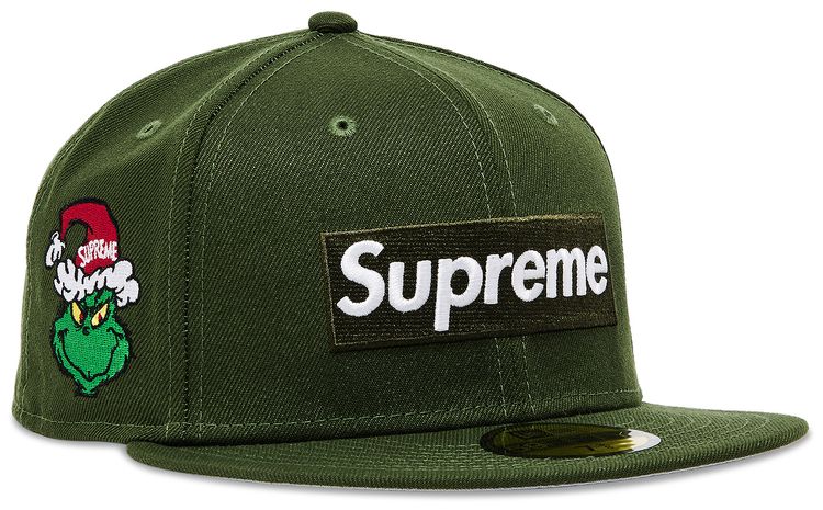Supreme Grinch Box Logo New Era Dark Olive