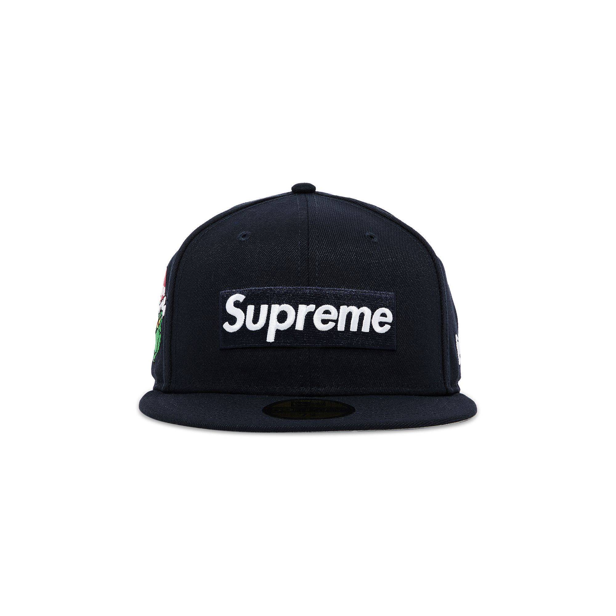 Size 7 1/4 Supreme Grinch Box Logo New Era 'Navy'