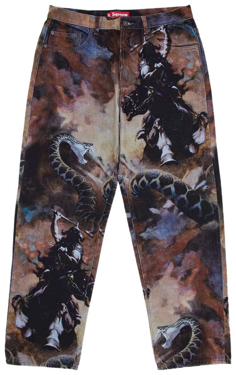 Supreme x Frank Frazetta Loose Fit Jean Multicolor