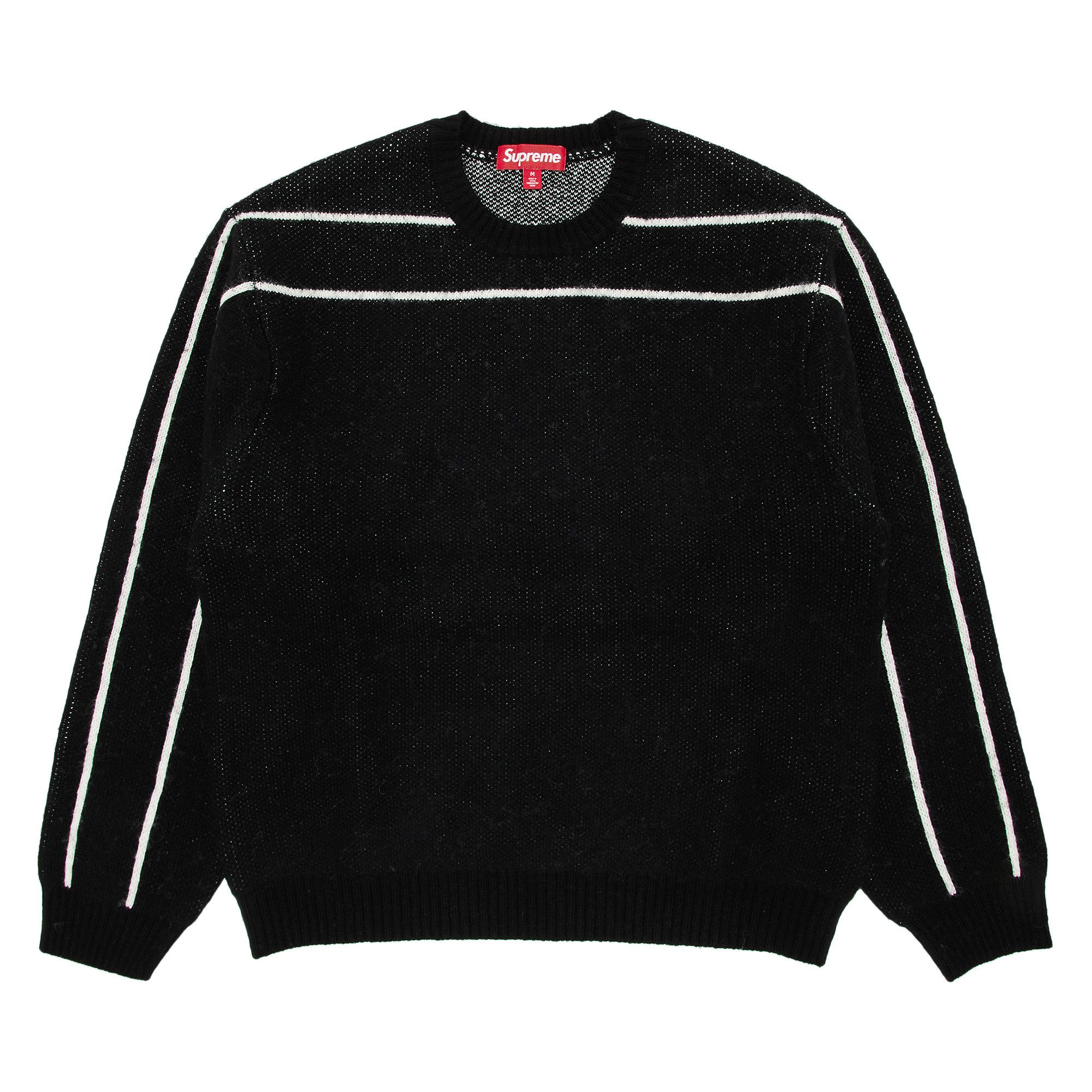 Buy Supreme Back Stripe Sweater 'Black' - FW24SK46 BLACK | GOAT
