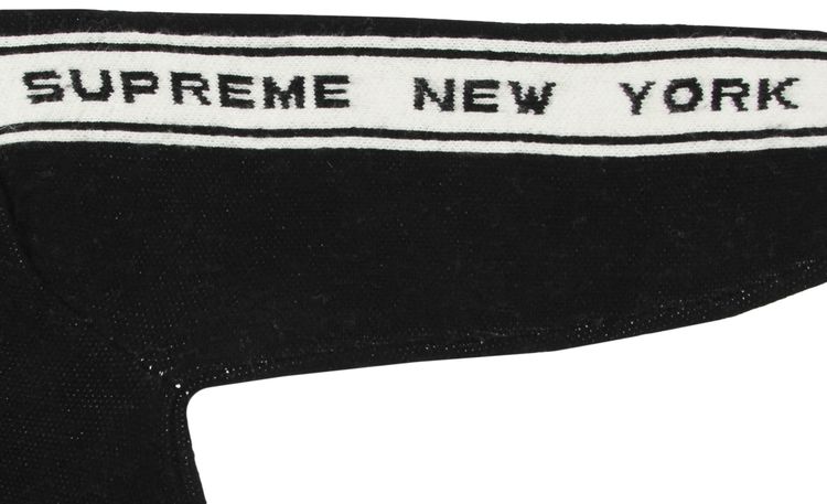 Supreme Back Stripe Sweater Black