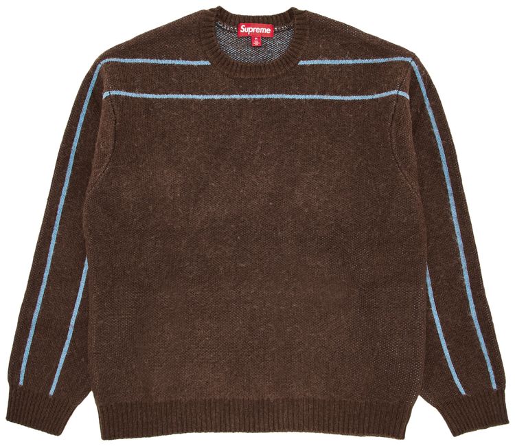 Supreme Back Stripe Sweater Brown