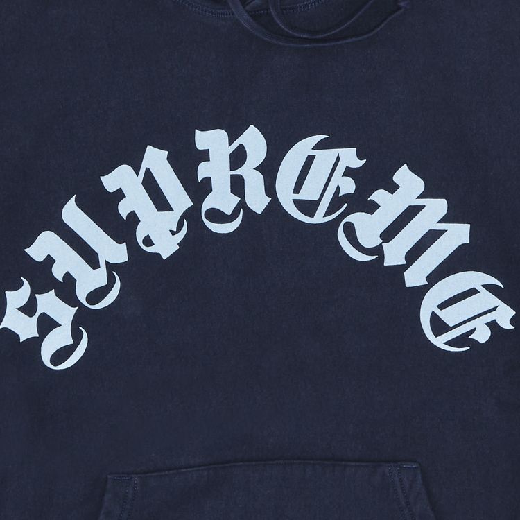 Supreme Printed Arc Hooded Sweatshirt Navy