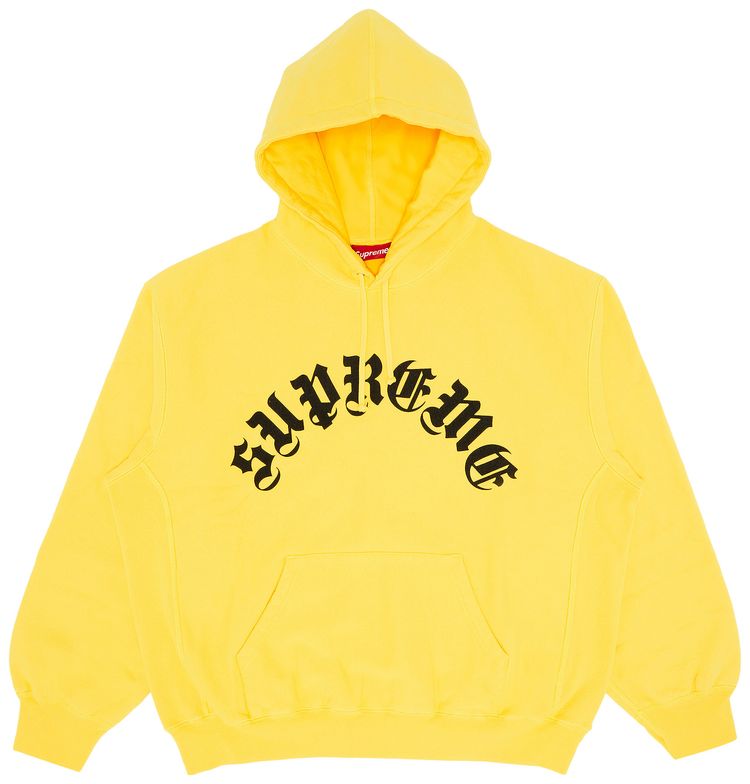 Supreme Printed Arc Hooded Sweatshirt Yellow
