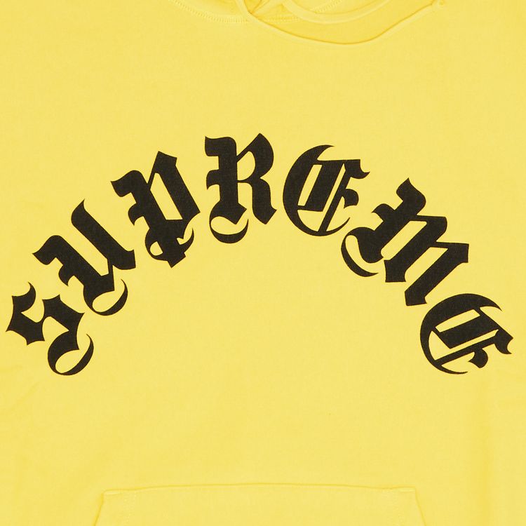 Supreme Printed Arc Hooded Sweatshirt Yellow