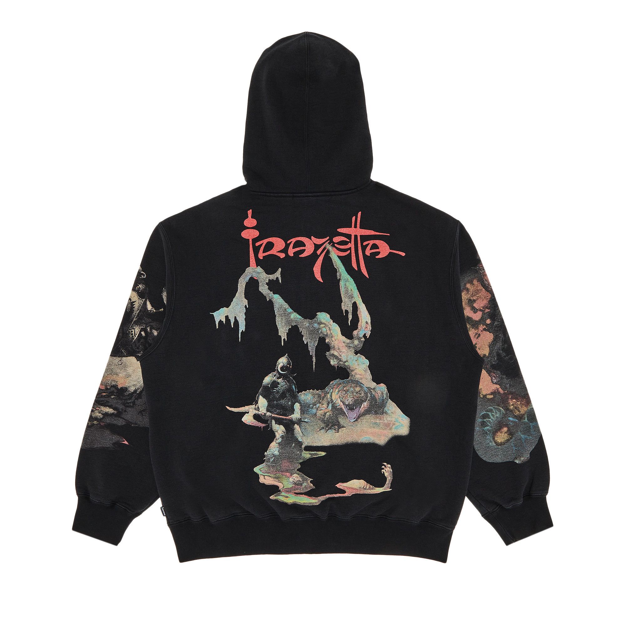 Size xxl Supreme x Frank Frazetta Zip Up Hooded Sweatshirt 'Black'