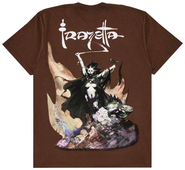 Supreme x Frank Frazetta Woman With Scythe Tee Brown