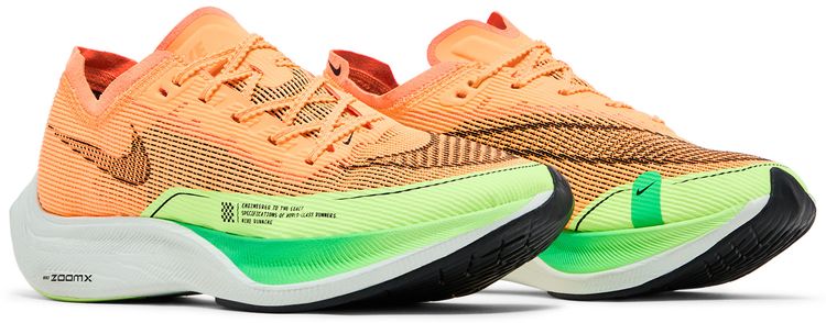Nike Wmns ZoomX Vaporfly Next 2 Peach Cream Green Shock
