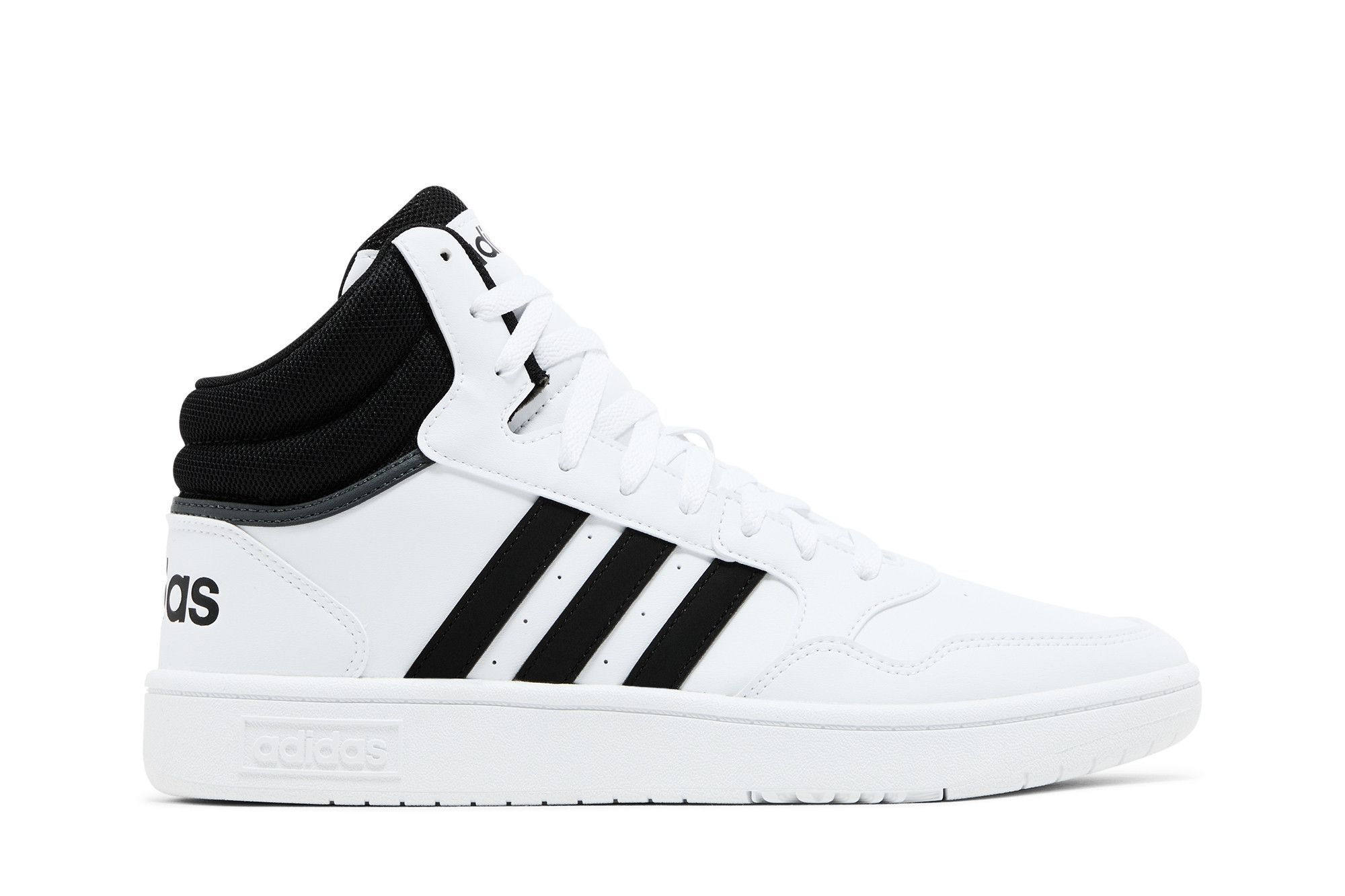 エド③ Buy Adidas Hoops 3.0 Mid 'White Black' - GW3019 | GOAT