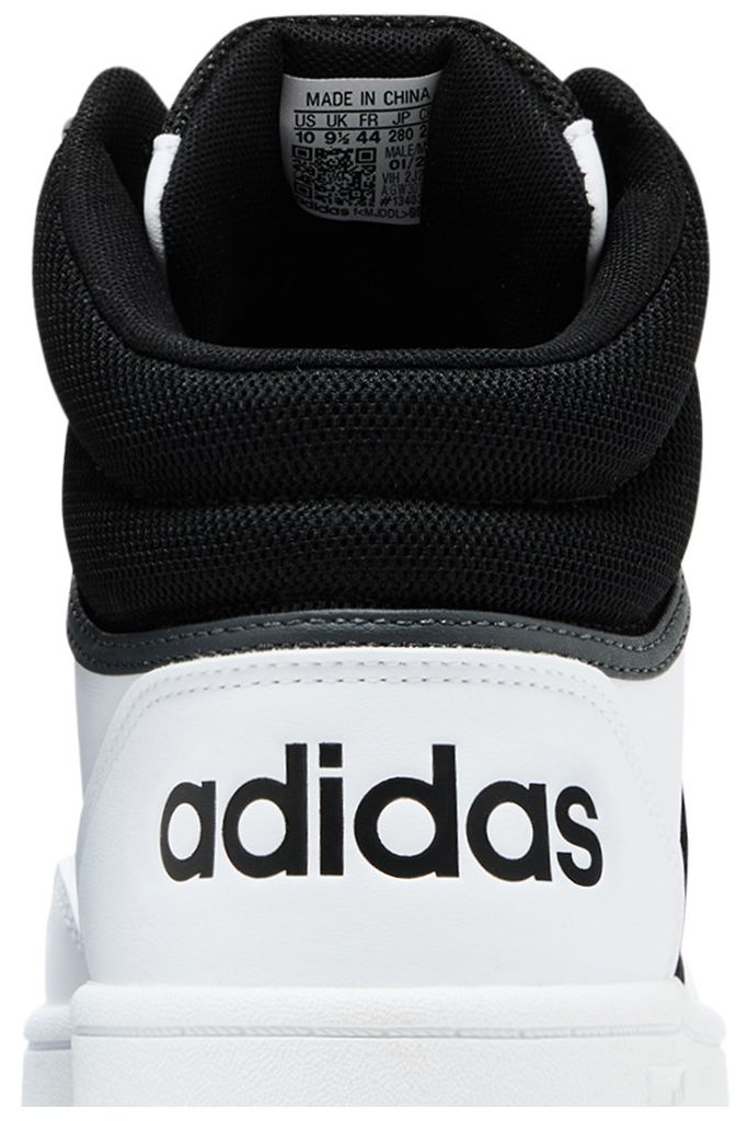 Hoops 30 Mid White Black