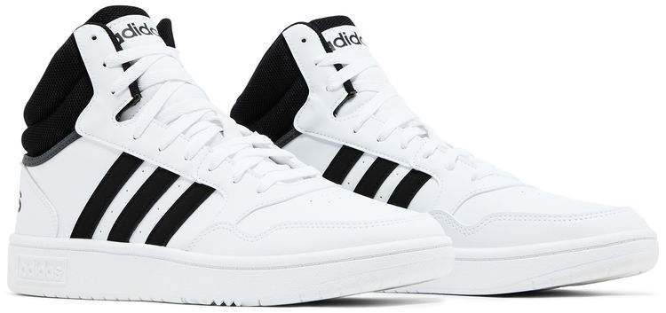 Hoops 30 Mid White Black