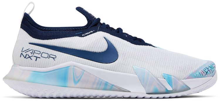 NikeCourt React Vapor NXT White Midnight Navy