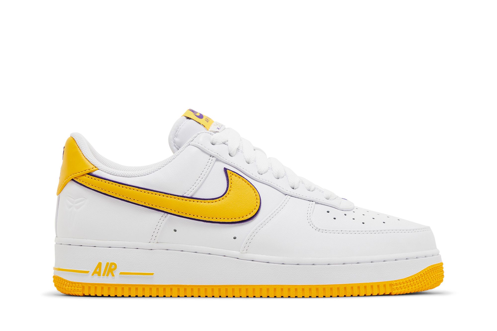 Size 10.5 Kobe Bryant x Air Force 1 Low Retro QS Lakers Home