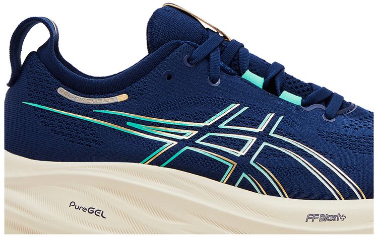 Asics Wmns Gel Nimbus 26 Blue Expanse Aurora Green