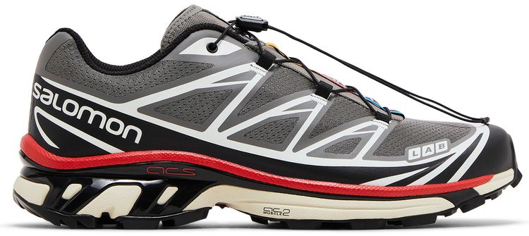 Salomon XT 6 Pewter Aurora Red