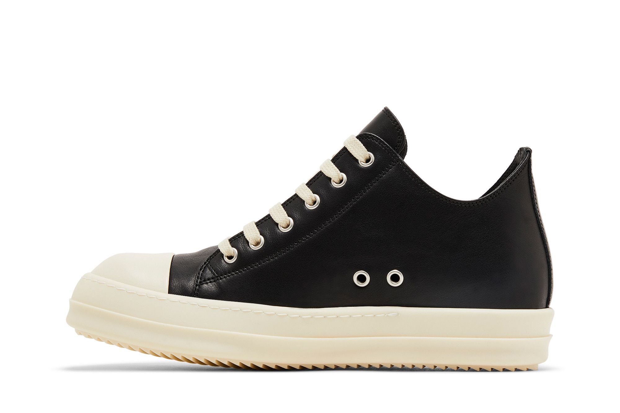 Size 10.0 Rick Owens Porterville Low 'Black Milk'