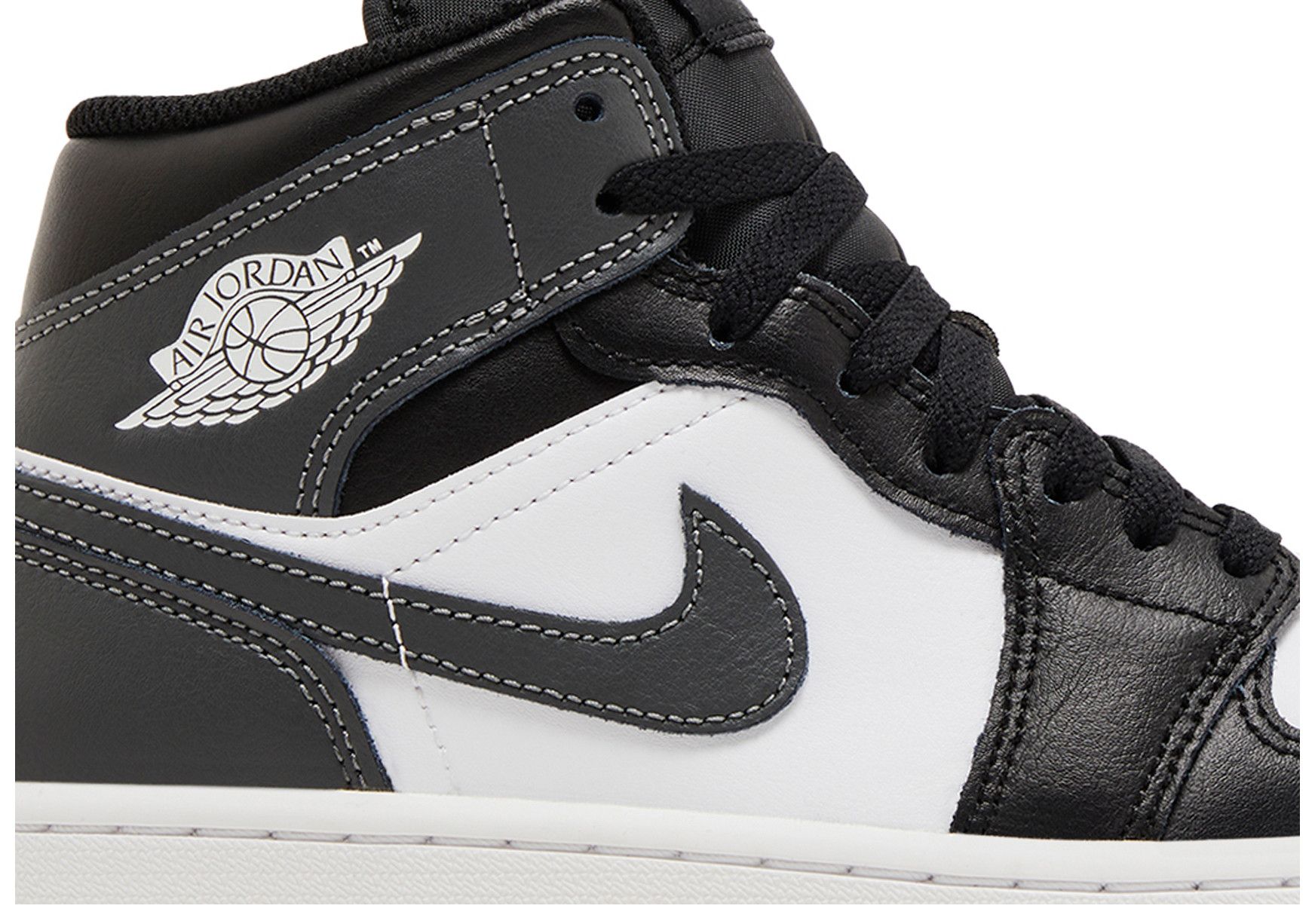 aj 1 mid black grey