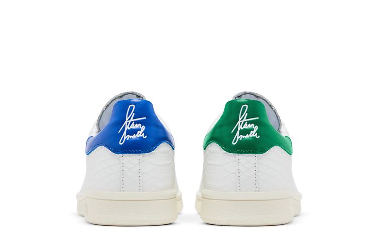 adidas gazelle silver green womens ADIDAS x STAN SMITH Size 10.5 White Embossed Leather Low Top Sneakers – Sui  Generis Designer Consignment main image 1