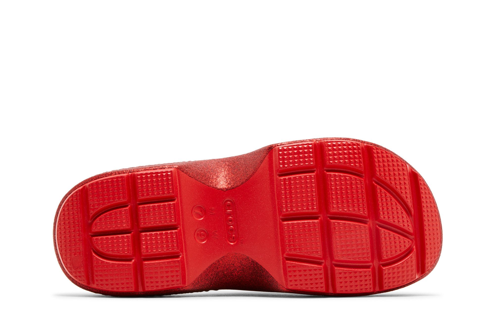 Crocs × Hello Kitty 50th Anniversary★Stomp Slide 送関込 Crocs x Hello Kitty Stomp Slide 50th Anniv Red Glitter W8 M6