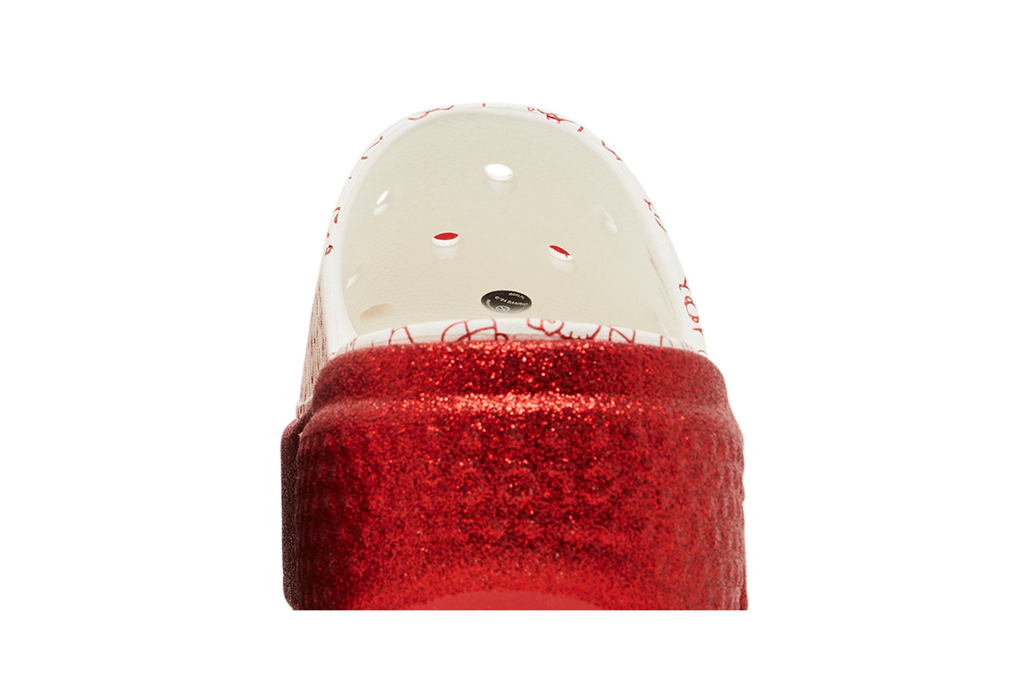 Crocs × Hello Kitty 50th Anniversary★Stomp Slide 送関込 Crocs x Hello Kitty Stomp Slide 50th Anniv Red Glitter W8 M6