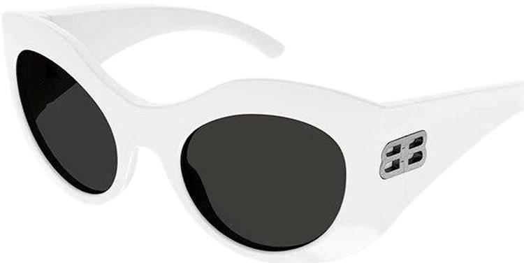 Balenciaga Round Sunglasses WhiteGrey