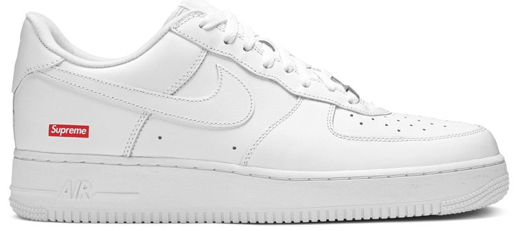 Supreme x Air Force 1 Low Box Logo   White