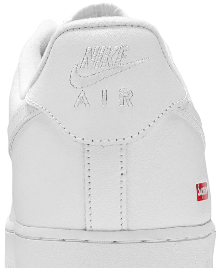 Supreme x Air Force 1 Low Box Logo   White