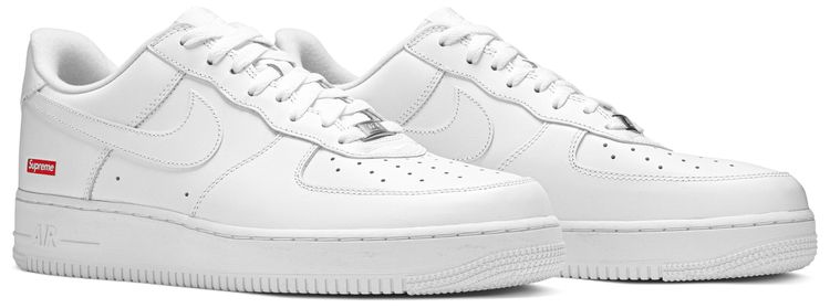 Supreme x Air Force 1 Low Box Logo   White