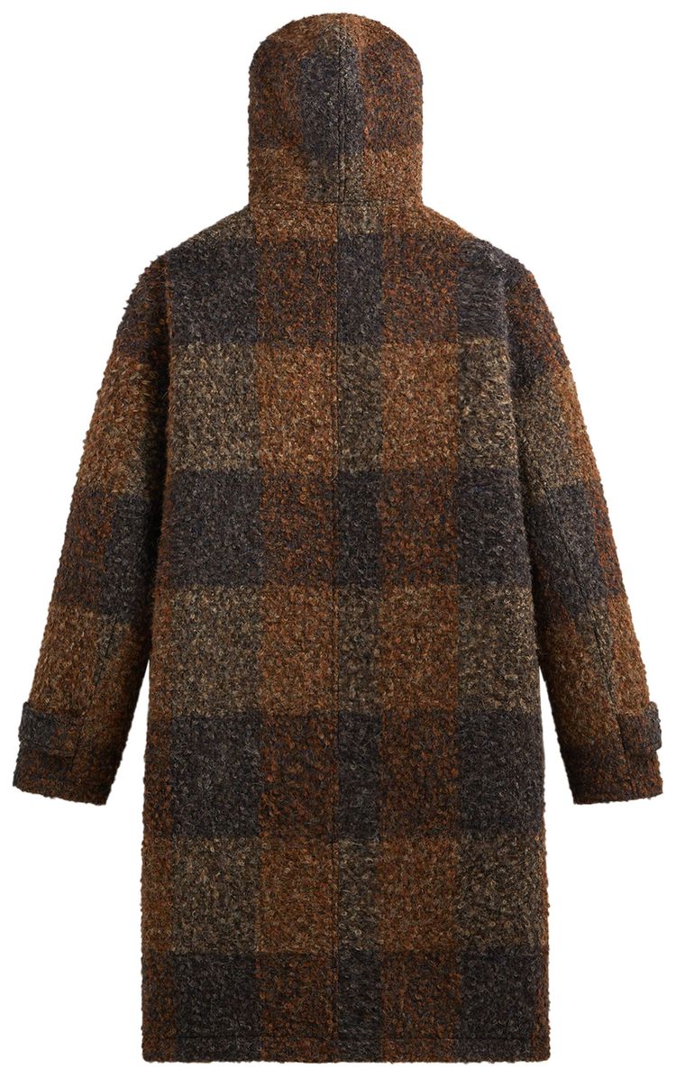 Kith  Kin Boucle Check Nolen Coat Kindling