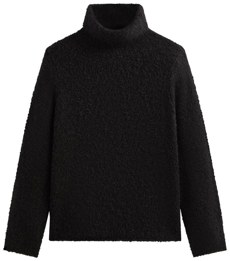 Kith  Kin Speckled Boucle Walker Turtleneck Black