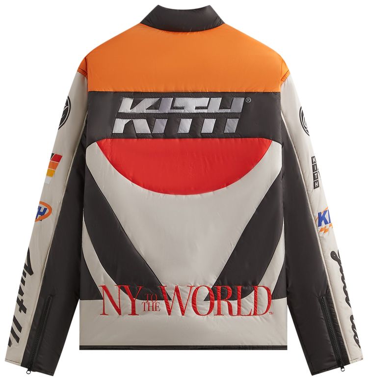 Kith Full Zip Brixton Puffed Shirt Jacket Sandrift