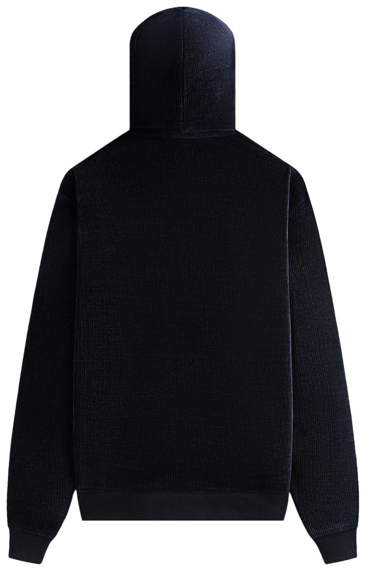 Kith Bonded Waffle Coleman Quarter Zip Hoodie Nocturnal