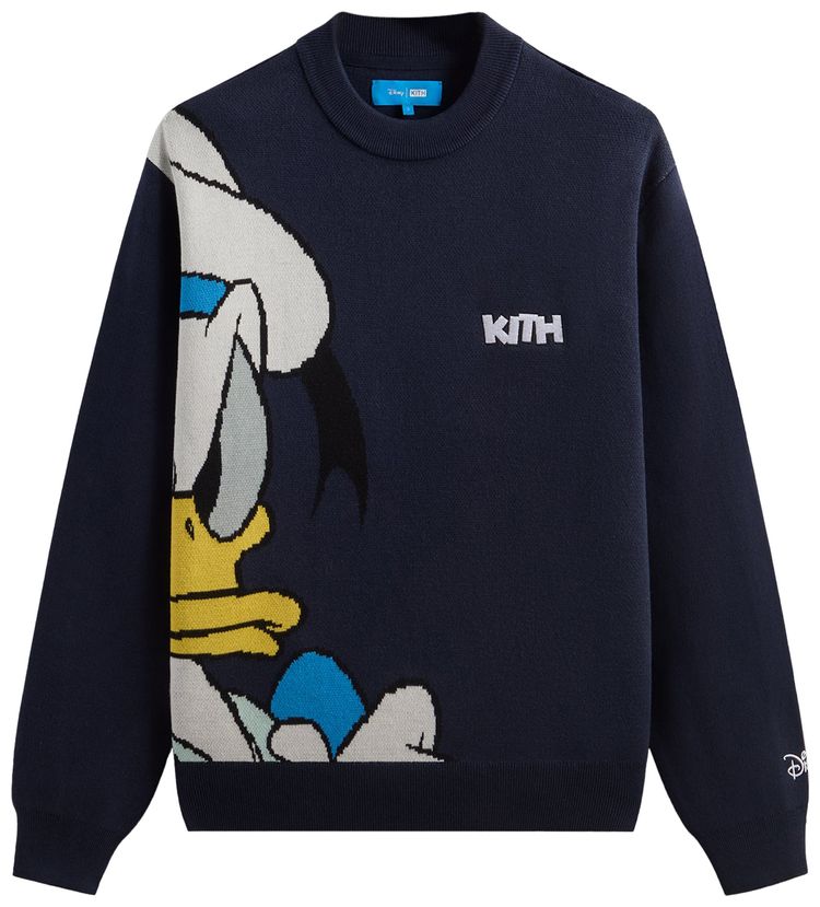 Kith x Disney Donald Duck Lewis Crewneck Sweater Nocturnal