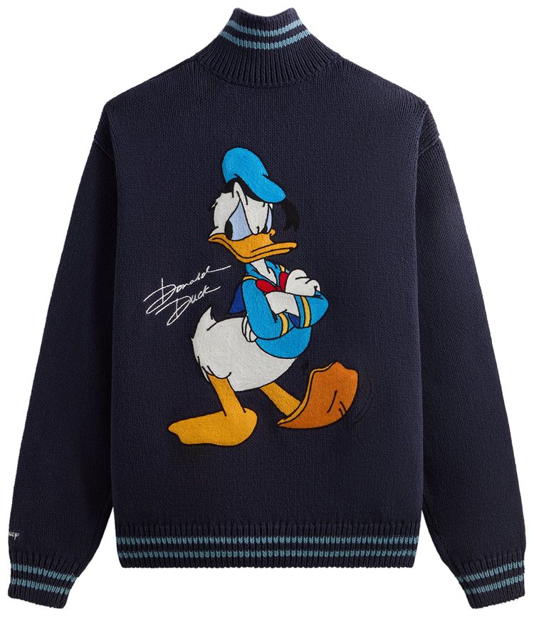 Kith x Disney Donald Duck Full Zip Wyona Sweater Nocturnal