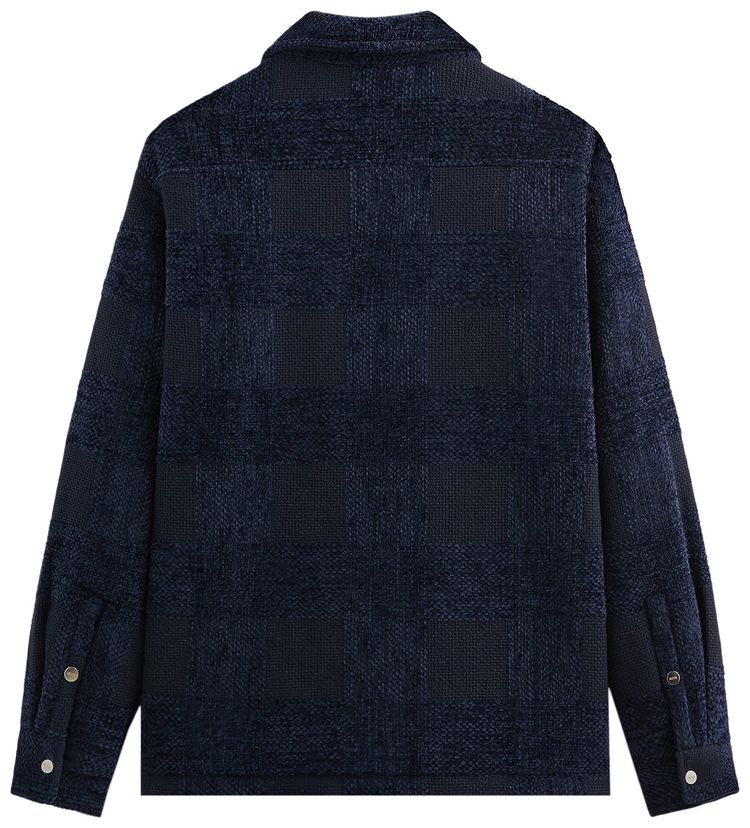 Kith Chenille Plaid Brixton Puffed Shirt Jacket Nocturnal