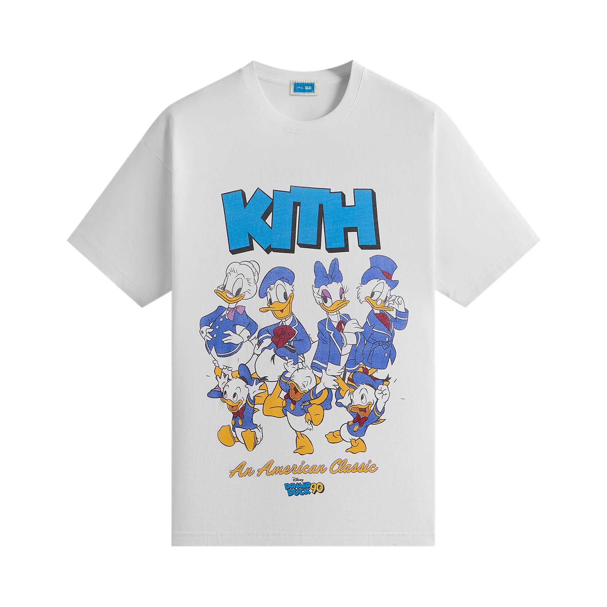 Buy Kith x Disney Donald Duck Family Vintage Tee 'White