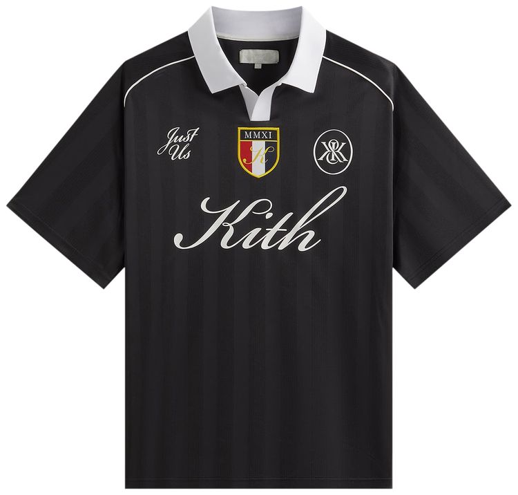 Kith Shadow Stripe Marcel Soccer Top Black