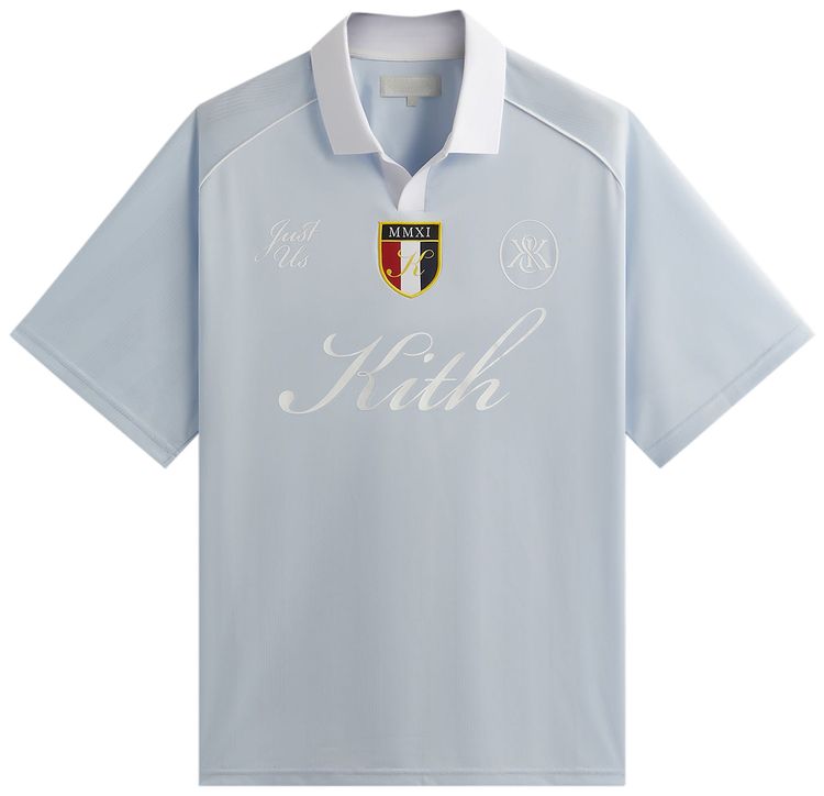 Kith Shadow Stripe Marcel Soccer Top Light Indigo