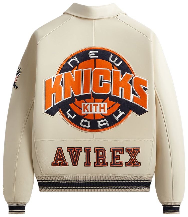 Kith  AVIREX For The New York Knicks Icon Jacket Sandrift