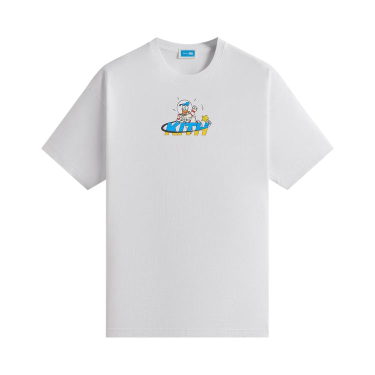 Kith x Disney Donald Duck Astronaut Vintage Tee White