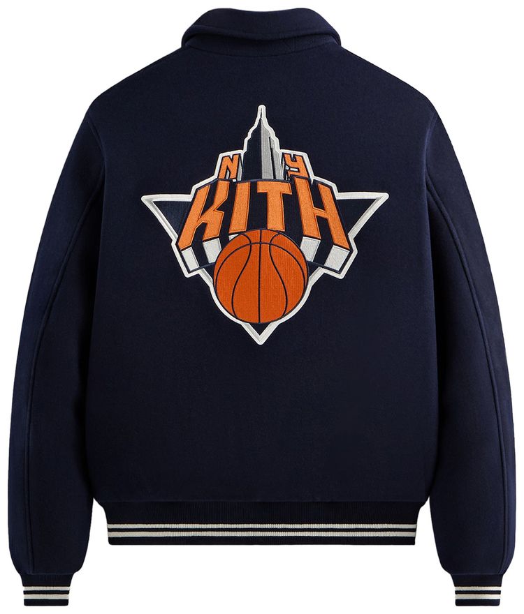 Kith For The New York Knicks Empire Wool Coaches Jacket Nocturnal