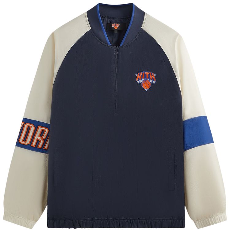 Kith For The New York Knicks Nylon Quarter Zip Nocturnal
