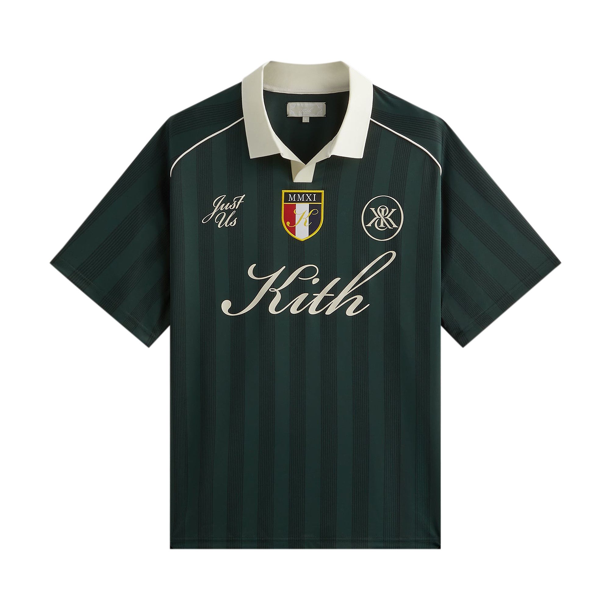 Kith Shadow Stripe Marcel Soccer Top Black Men's - FW24 - US